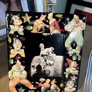 Marilyn Monroe Riding the Elephant, Ringling Bros Circus In A Nice Clown Frame